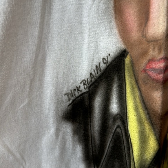 Vintage Elvis Presley T-Shirt / 1991 / Single Stitch / Custom Painted - Picture 4 of 5